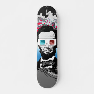 Skateboard Diseño callejero de onda oceánica Pop Art de Abrah