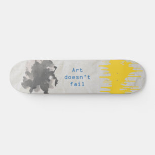 Skateboard diseño de arte de salpicaduras de pintura. Combina