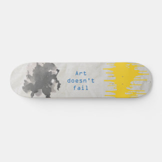 Skateboard diseño de arte de salpicaduras de pintura. Combina
