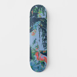Skateboard Diseño de arte exclusivo Majestuoso Raven Moon & W