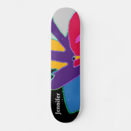 Skateboard Diseño de Arte Moderno Nombre personalizado Guay C