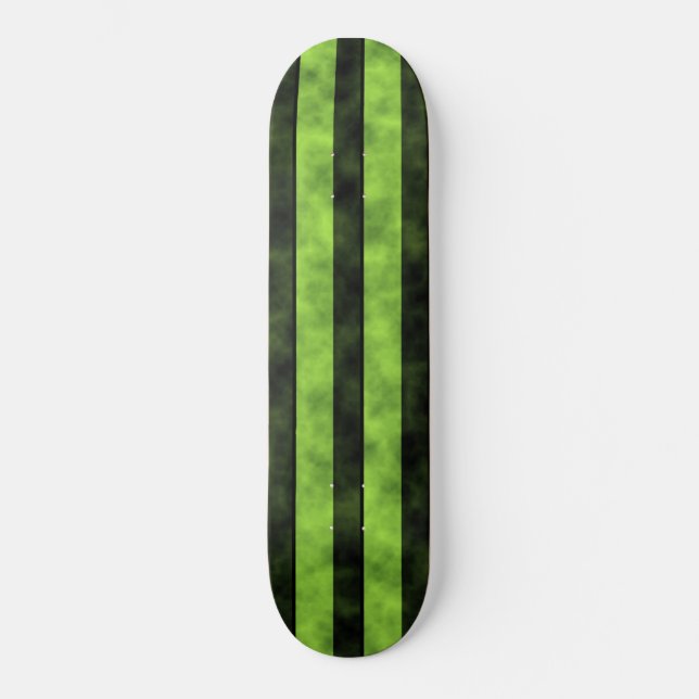 Skateboard Diseño de banda verde y negra (Anverso)
