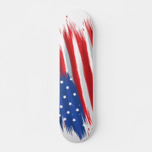 Skateboard Diseño de bandera de Estados Unidos