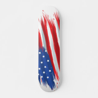 Skateboard Diseño de bandera de Estados Unidos