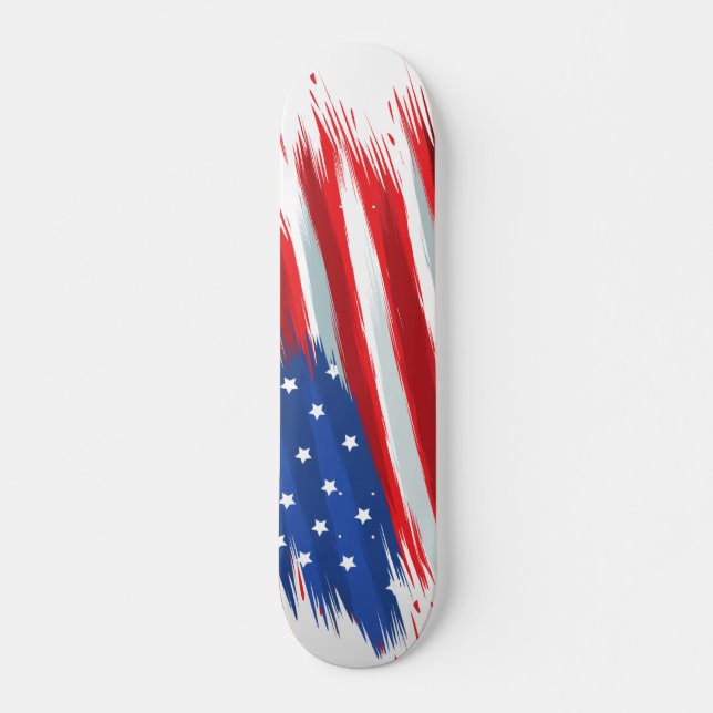 Skateboard Diseño de bandera de Estados Unidos (Anverso )