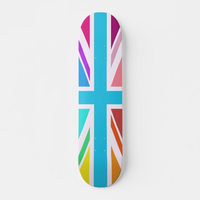 Skateboard Diseño de bandera de la unión/Jack - multicolor (Anverso )