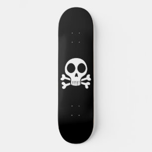 Skateboard Diseño de calavera pirata