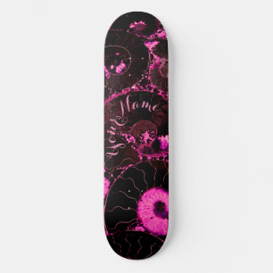 Skateboard Diseño de cáscara rosa de Nautilus