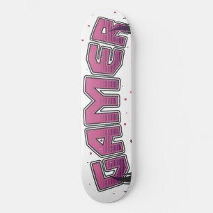 Skateboard Diseño de Chica Gamer