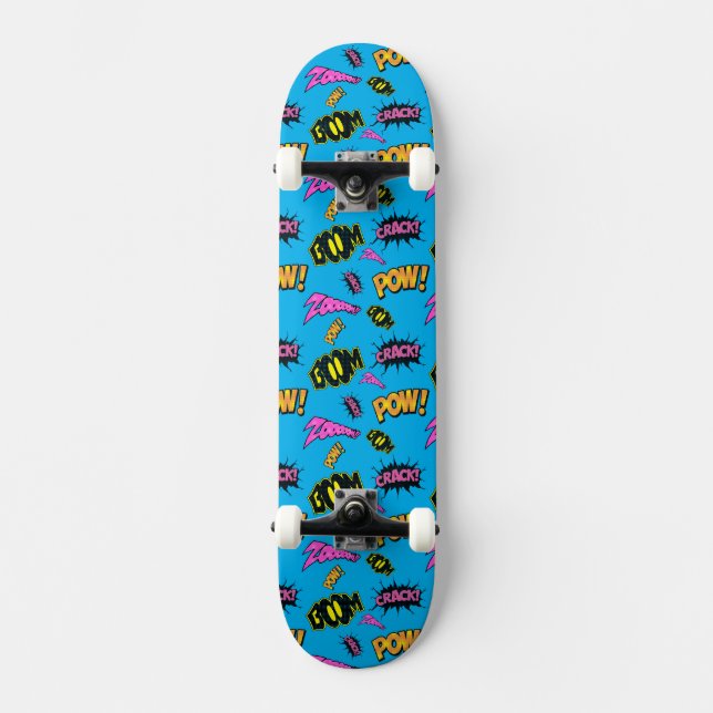 Skateboard Diseño de cómics de arte pop Personalizado (Anverso)