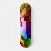 Diseño de cubo multicolor 3d