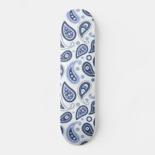 Skateboard Diseño de estampado de paisley floral intrincado