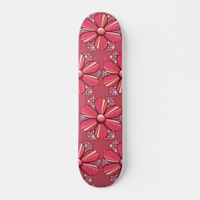 Skateboard Diseño de flores de Bonito personalizar (Anverso )