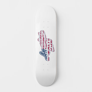 Skateboard Diseño de guión de bandera Semiquincentenario de A
