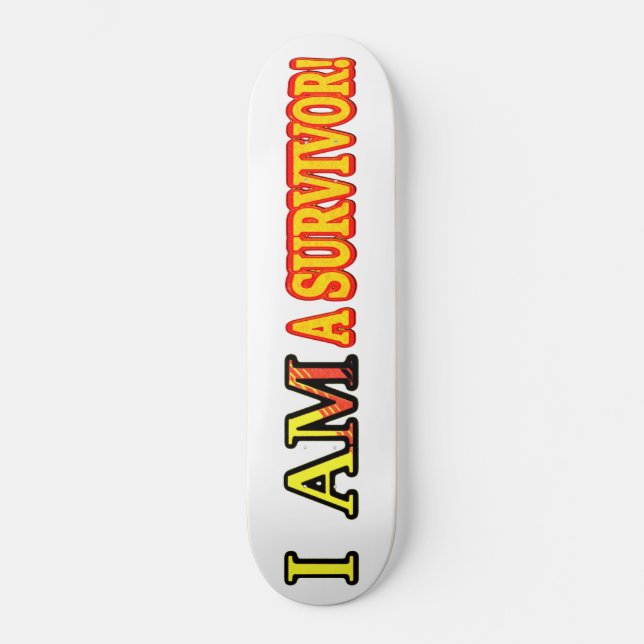 Skateboard Diseño de ilustraciones "SURVIVOR". Comprar (Anverso)