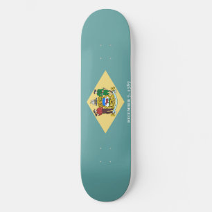 Skateboard Diseño de la bandera de estado de Delaware