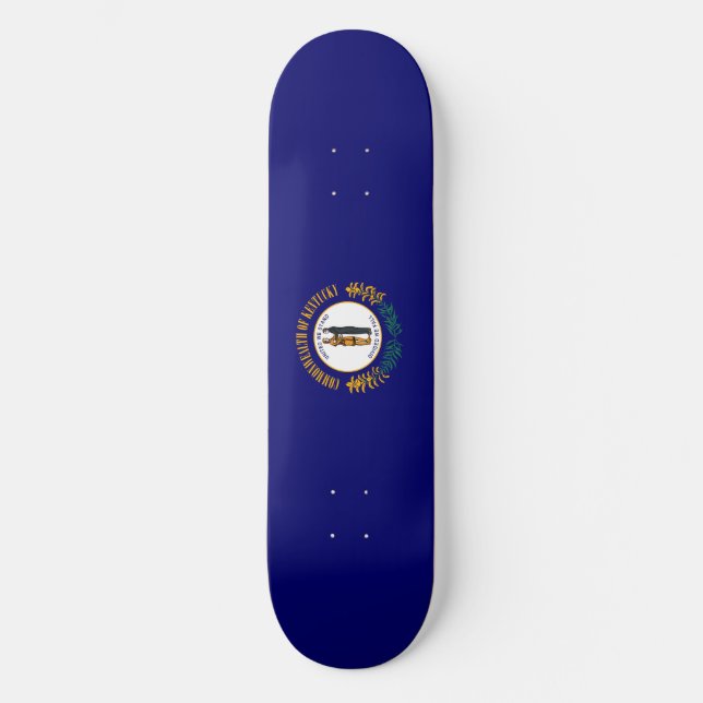 Skateboard Diseño de la bandera del estado de Kentucky (Anverso)
