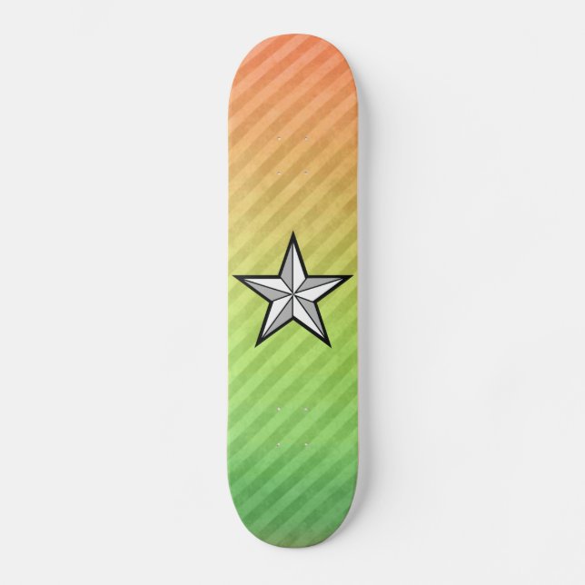 Skateboard Diseño de la estrella (Anverso)