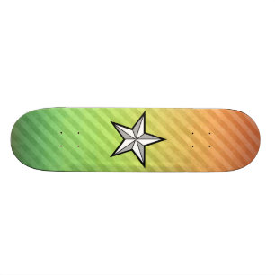Skateboard Diseño de la estrella