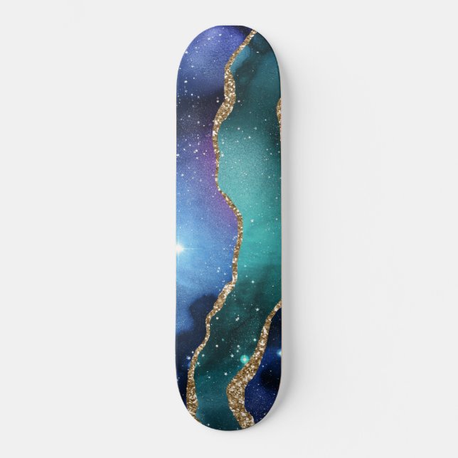 Skateboard Diseño de la serie Galaxy Agate 13 (Anverso)