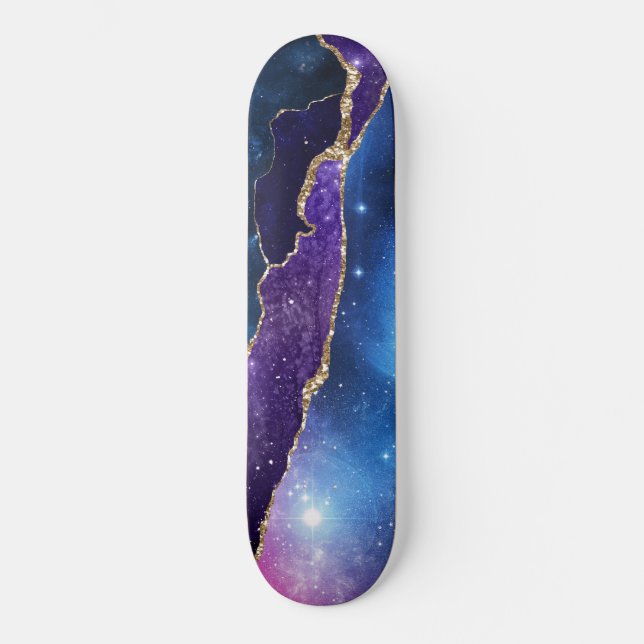 Skateboard Diseño de la serie Galaxy Agate 13 (Anverso)