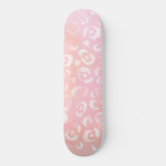 Skateboard Diseño de la serie Leopard Paint 1 (Anverso)