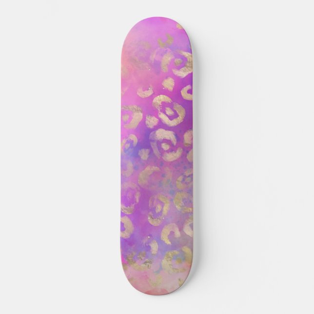 Skateboard Diseño de la serie Leopard Paint 11 (Anverso)
