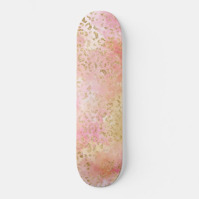 Skateboard Diseño de la serie Leopard Paint 13 (Anverso)