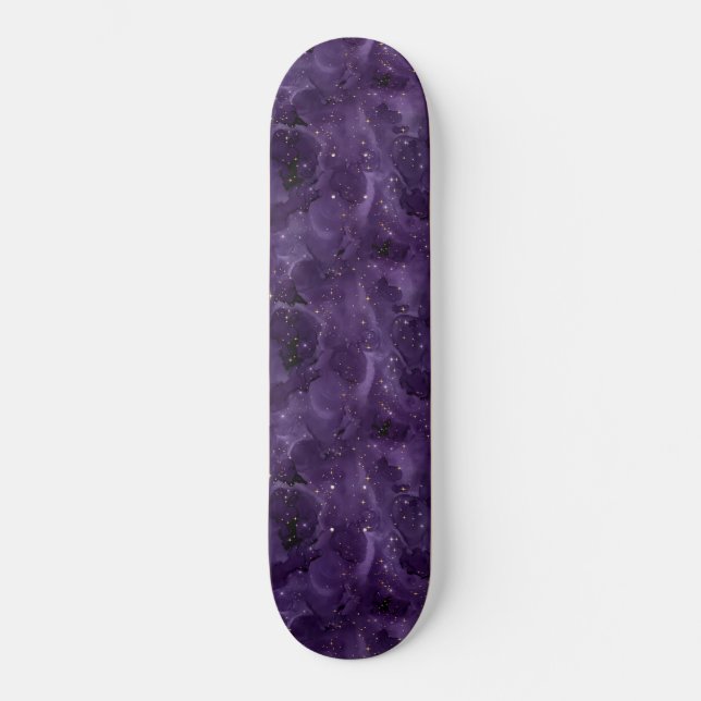 Skateboard Diseño de la serie Purple Galaxy 8 (Anverso)