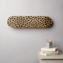 Skateboard Diseño de leopardo