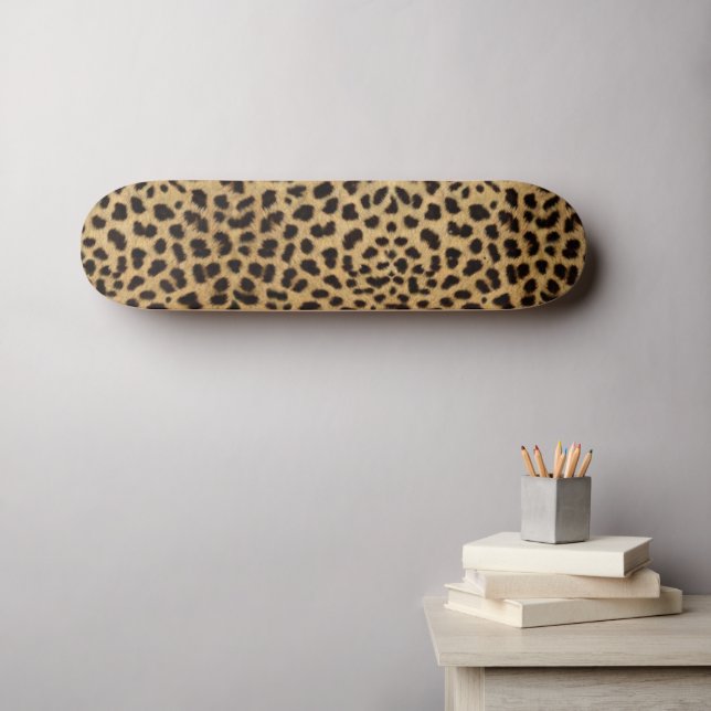 Skateboard Diseño de leopardo (Arte de pared (horz))