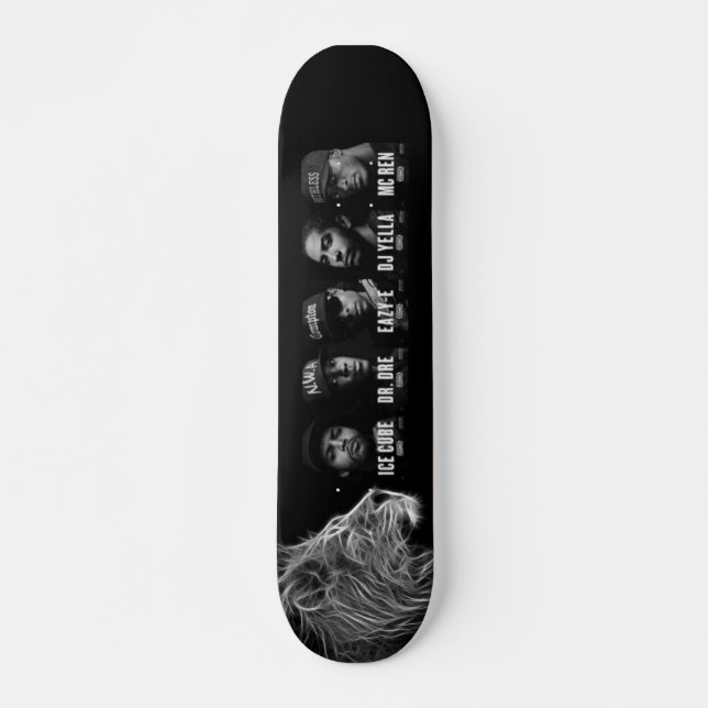 Skateboard Diseño de leyendas de rapero (Anverso )