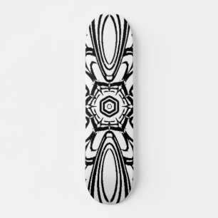 Skateboard diseño de mandala floral