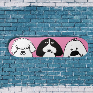 Skateboard Diseño de Mascota lúdico de dibujos animados
