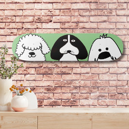 Skateboard Diseño de Mascota lúdico de dibujos animados