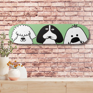 Skateboard Diseño de Mascota lúdico de dibujos animados