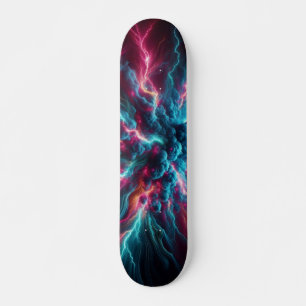 Skateboard diseño de neón elegante