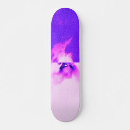 Skateboard Diseño de nubes violeta púrpura 