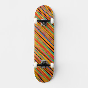 Skateboard Diseño de patrones aztecas nativos coloridos lindo