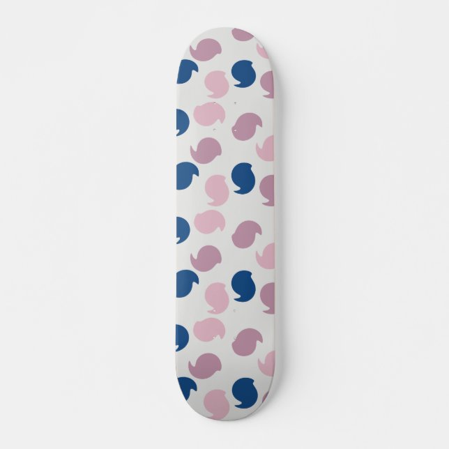 Skateboard Diseño de patrones de círculos ajustados  (Anverso )