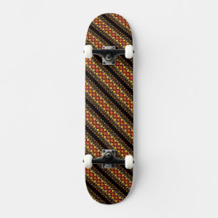 Skateboard Diseño de patrones florales ucranianos decorativos