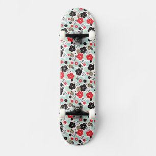 Skateboard Diseño de patrones japoneses lindos