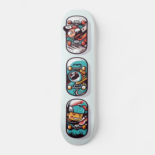 Skateboard Diseño de personalizado de oleaje en la calle 2 (Anverso)