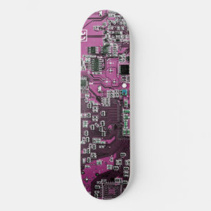 Skateboard Diseño de placa de circuito PCB morada para profes