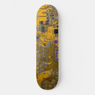 Skateboard Diseño de placa de circuito PCB naranja claro para