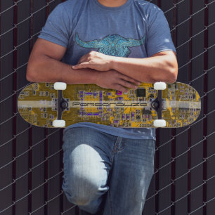 Skateboard Diseño de placa de circuito PCB naranja claro para