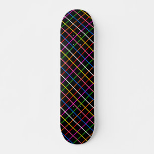 Skateboard Diseño de plástico de cristal de color negro en se
