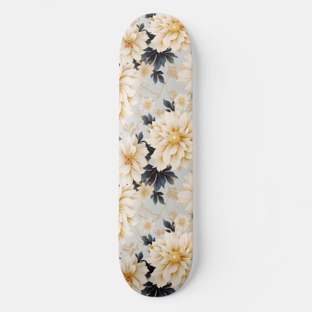 Skateboard Diseño de serie floral Boda 2 (Anverso)