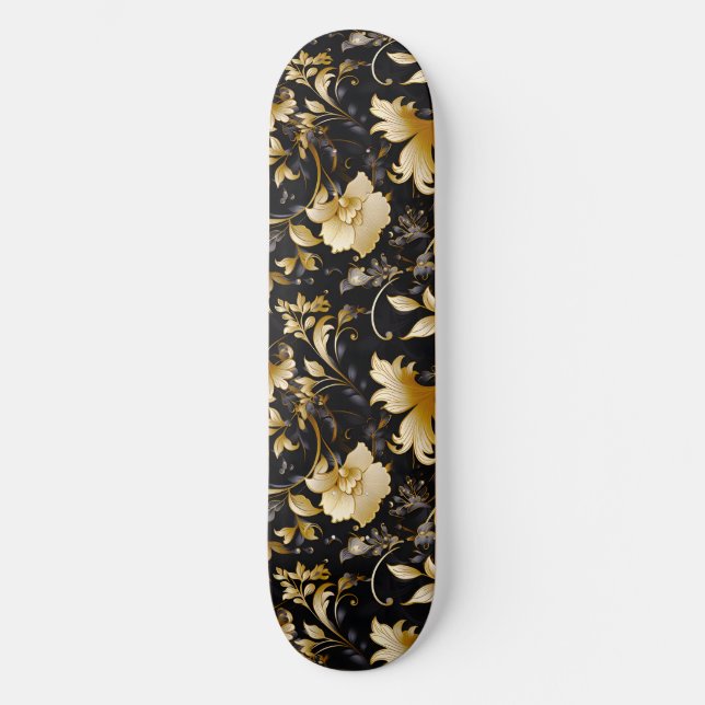 Skateboard Diseño de serie floral Boda 4 (Anverso)