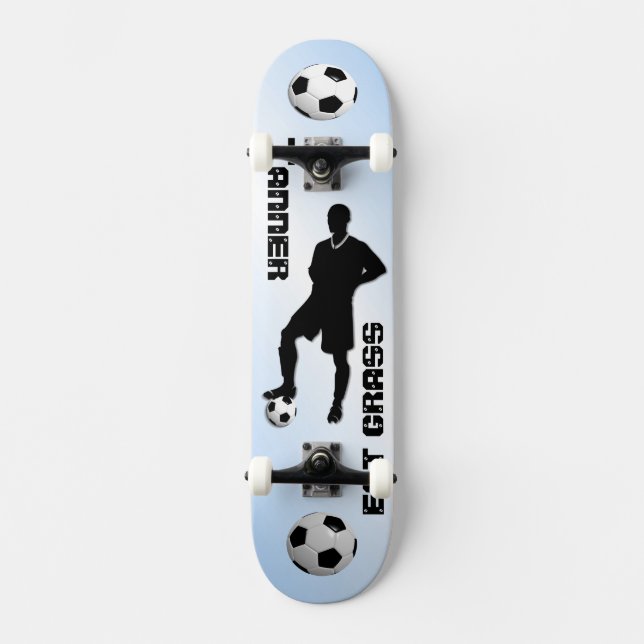 Skateboard Diseño de Soccer Blue / Sports (Anverso)